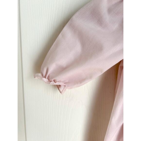 Vintage Baby Girl Smocked Cotton Blend Pink Bubble Suit 9 Months - Picture 3 of 9